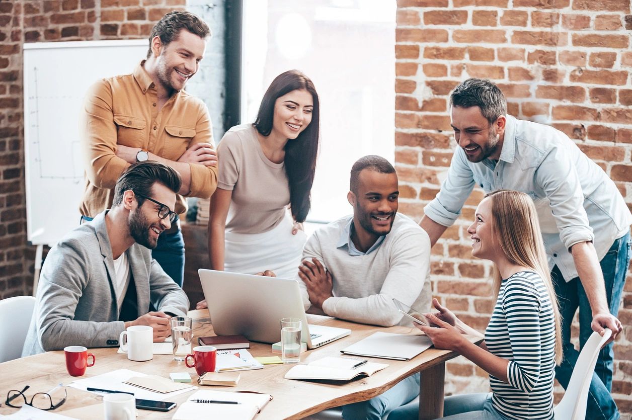 team having a meeting